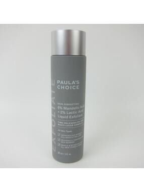 Paula's Choice 6% Mandelic Acid + 2% Lactic Acid Liquid Exfoliant NEW & SEALED